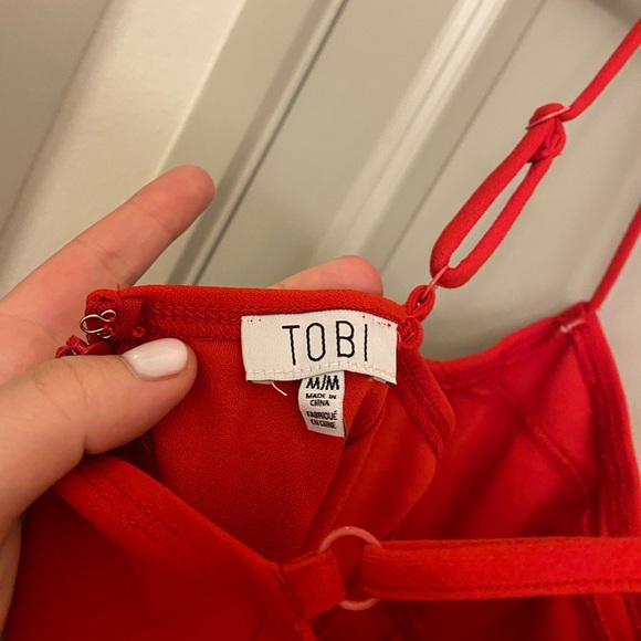 Red Underwire Body-con Dress Size M - Picture 5 of 5